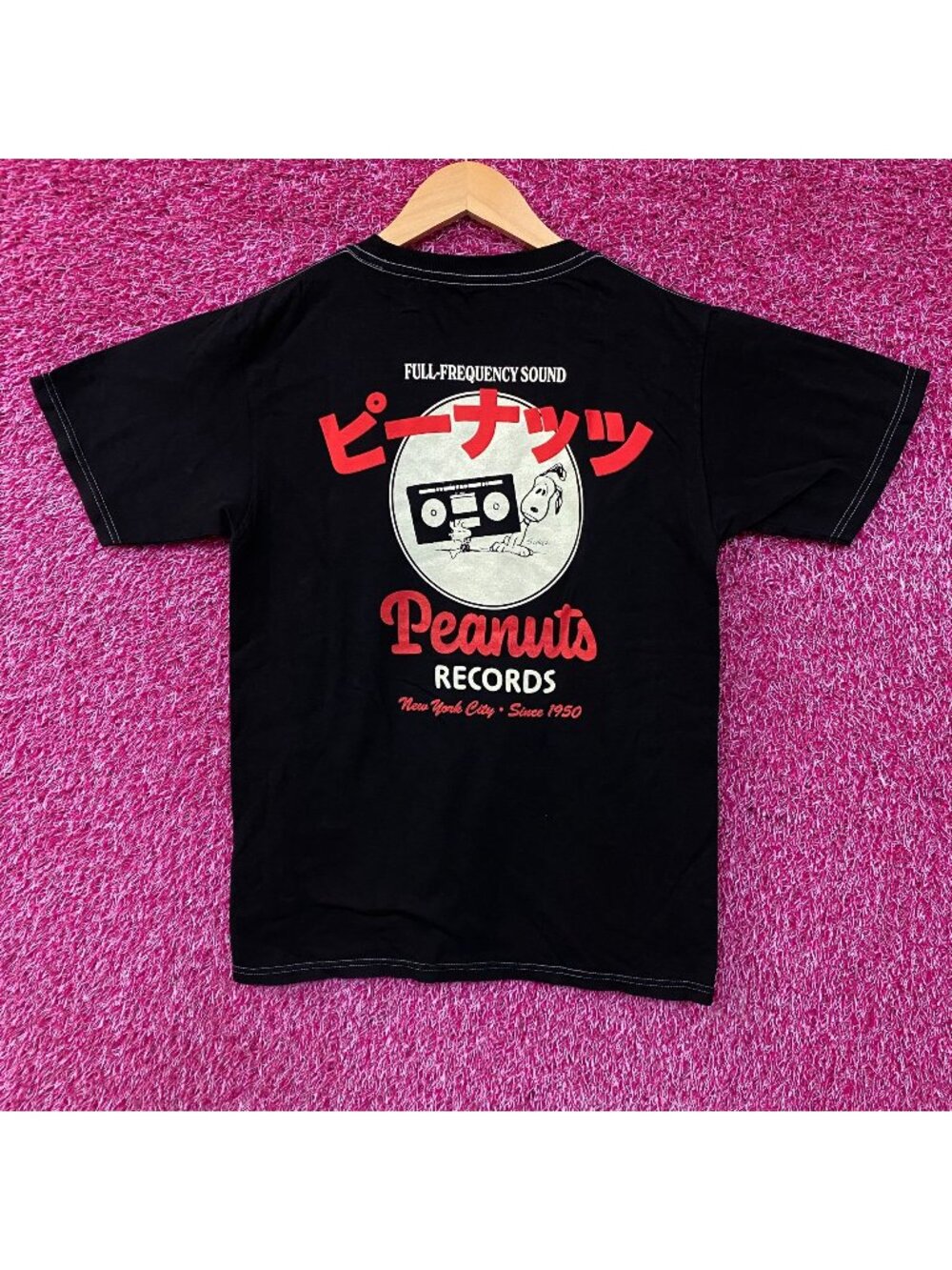 Peanuts Records Full-Frequency Sound Graphic T-Shirt XL